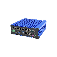 Mini Pc industriel IPC intégré sans ventilateur, ordinateur de projecteur compact 8 Lan
