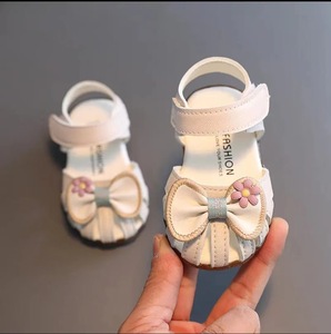 Nouvelles sandales d'été pour bébé fille, respirantes, antidérapantes, avec nœud et fermeture auto-agrippante, chaussures de princesse pour nouveau-nés et nourrissons - Product Image 6