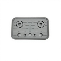 Plaque d'aspiration supérieure en caoutchouc et silicone 125x75x16.5mm 4-011-11-0196 pour bloc d'aspiration de centre d'usinage CNC
