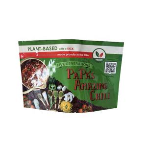 Finition brillante papier d'aluminium Doypack support pochette à fermeture éclair barrière en plastique Snack alimentaire sac aliments congelés chili poudre Mylar sac de rangement - Product Image 2