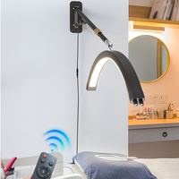 Nouveau 23 pouces LED Half Moon Light Studio Light Wall Stand Trépied Cantilever Beauté Lampe Plafond Cils Nail Tattoo Salon Light