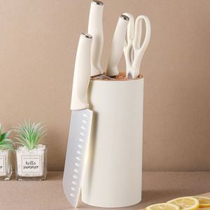 Juego de 5 Cuchillos de Cocina Económicos de Acero Inoxidable con Hoja de Damasco para Cortar Verduras y Frutas, Logotipo Personalizado, Material Plástico - Product Image 1