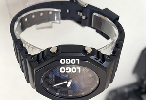 Reloj de Moda Digital de Lujo de Alta Calidad, Hecho a Mano, con Moissanita Negra, Acero Inoxidable, Cuarzo, Unisex, para Usar Todo el Día - Product Image 6