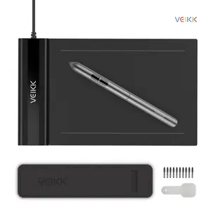 VEIKK S640 6x4 pollici Ultra-Sottile OSU Tablet Tavolo Da Disegno Tablet con Penna senza Batteria (8192 livelli di Sensibilità Alla Pressione)