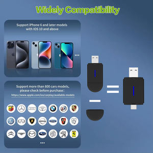 Fast Convert Factory Wired to Wireless CarPlay Dongle Cars for Auto pour <span class=keywords><strong>Android</strong></span> pour Apple pour IOS - Product Image 5