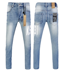 Горячая новинка: джинсы Ksubing премиум-класса, дизайнерские, рваные, прямые, винтажные, в стиле Y2K, для мужчин - Product Image 4
