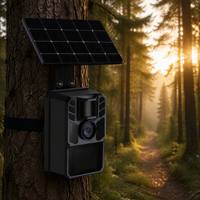 Caméra de chasse solaire thermique WIFI 2.0 LED extérieure pour la faune, vidéo 1080P, 48MP, déclenchement 0.4S, vision nocturne, étanche IP66