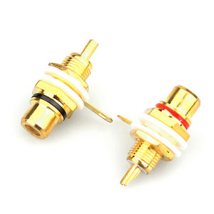 <span class=keywords><strong>Prise</strong></span> <span class=keywords><strong>femelle</strong></span> <span class=keywords><strong>RCA</strong></span> plaquée or pour montage sur panneau de châssis - Product Image 4