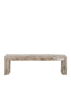 Banco de Madera Natural para Interiores, Mueble de Asiento de Madera Rústico y Moderno para Comedor, Entrada, Sala de Estar, Resistente - Product Image 1