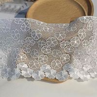 Tela de Encaje Elástico Estrecho de Algodón Ecológico de Nuevo Estilo para Vestidos de Mujer, Bordado, Ancho Personalizado, Venta al por Mayor