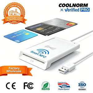 <span class=keywords><strong>Lector</strong></span> de Tarjetas Inteligentes NFC 2 en 1 de Tipo Contacto con Instalación Externa para Tarjetas IC/ID, Tarjetas Bancarias y Declaraciones de Impuestos - Product Image 1