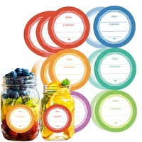 Étiquettes autocollantes amovibles et imperméables pour la date, étiquettes alimentaires, étiquettes d'emballage, autocollants ronds, étiquettes de produits