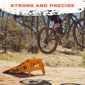 Rampe de saut portable à 3 panneaux pour tous les âges, idéale pour les VTT, les <span class=keywords><strong>BMX</strong></span>, rampe de terrain portable pour VTT - Product Image 5