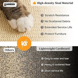 Griffoir pour chat en sisal naturel avec piste de balle rotative en bois, plateforme arbre à chat, jouet pour chaton à griffer et jouer - Product Image 4