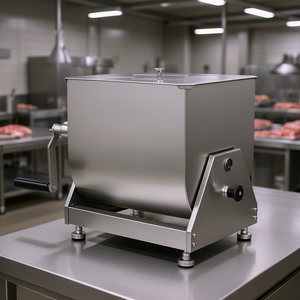 Mélangeur à viande en acier inoxydable D0100X3B0HJ, cuve inclinable manuelle de 60 L, capacité de 60 kg/h, équipement commercial de transformation alimentaire - Product Image 2