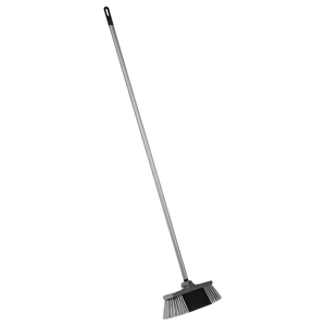 Escoba de plástico con mango plateado de 120 cm - Product Image 1