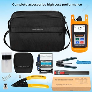 Kit d'outils pour <span class=keywords><strong>fibre</strong></span> optique FTTH, couteau coupeur de <span class=keywords><strong>fibre</strong></span> FC-6S, ciseaux Kevlar avec compteur de puissance optique, 19 pièces/ensemble, 10mW Visual F - Product Image 3