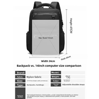 Sac à dos de voyage professionnel et décontracté avec compartiment suspendu pour ordinateur portable 15,6 pouces et rangement superposé – Direct Usine