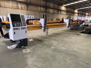 Lớn tấm kim loại tấm giàn <span class=keywords><strong>CNC</strong></span> Plasma ngọn lửa khí máy cắt cho kết cấu thép ngành công nghiệp - Product Image 2