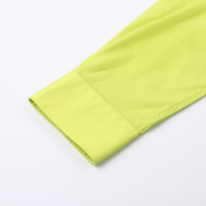 Logo personalizzato elasticizzato elegante <span class=keywords><strong>uomo</strong></span> d'affari manica lunga <span class=keywords><strong>verde</strong></span> tinta unita camicie da <span class=keywords><strong>uomo</strong></span> - Product Image 3