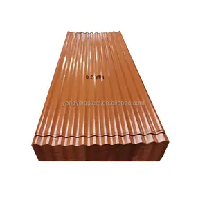 Placa de acero galvanizado corrugado de alta calidad L. 200 cm L. 90cm placa de bronce corrugado placa corrugada de PVC