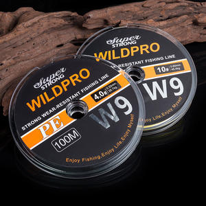 Ligne de pêche tressée Wildpro Super Strong PE 100M 4.0lb haute résistance, résistante à l'usure, ligne principale pour la pêche - Product Image 2