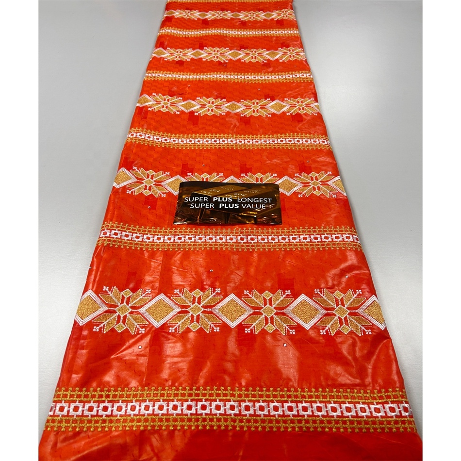 Tissu Bazin Dress Haute Qualité pour Vêtements Femme Africaine