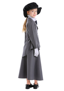 Niños Vintage profesor falda conjunto niñas inglés Magic Blazer <span class=keywords><strong>disfraz</strong></span> Mardi Gras <span class=keywords><strong>Halloween</strong></span> carnaval profesor Cosplay vestido - Product Image 2
