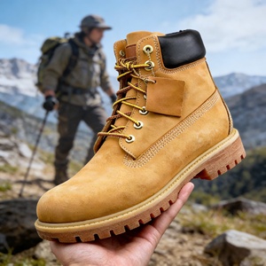 Chaussures de randonnée imperméables à embout d'acier respirantes et sûres pour un usage industriel et de construction unisexe, antidérapantes et résistantes aux chocs - Product Image 1
