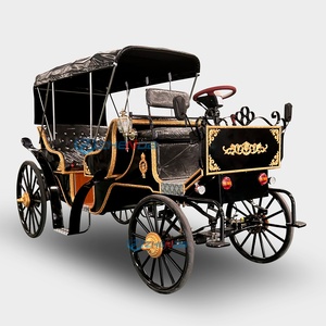 Carruaje Eléctrico Turístico en Venta, Carroza Negra Europea para Turismo, Carroza para Bodas, Transporte Especial - Product Image 2