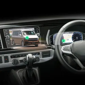 ฟิล์มป้องกันหน้าจอกระจกเทมเปอร์สติกเกอร์ติดรถยนต์แผงหน้าปัดรถยนต์สำหรับ <span class=keywords><strong>VW</strong></span> แคลิฟอร์เนียอุปกรณ์<span class=keywords><strong>2022</strong></span> - Product Image 1