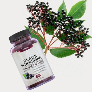 En venta, colágeno de musgo de mar, equinácea con zinc y vitamina C para adultos, gomitas veganas de saúco sin gluten - Product Image 2