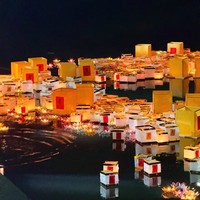 Lanternes en papier carrées colorées, lanternes chinoises imperméables pour les vœux, les prières, les bénédictions, les mariages, les décorations de piscine