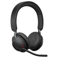 Auriculares Inalámbricos Estéreo Jabra Evolve2 65 Negros, Certificados para MS Teams, Auriculares Bluetooth con Busylight y ANC para Oficina