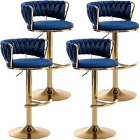 Tabouret de bar en acier inoxydable à hauteur réglable en cuir Design moderne et élégant Durable de haute qualité Parfait pour les bars et les restaurants
