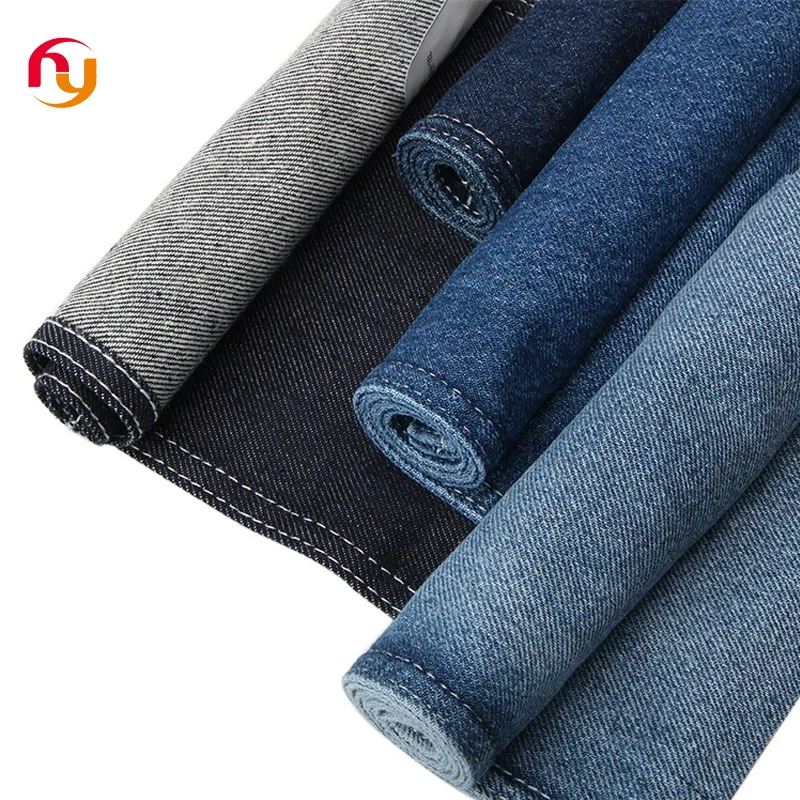 factory price 100% cotton material knitted jeans denim wholesale washed raw denim jean cloth fabrics
