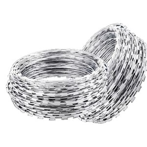 ลวดหนามชุบสังกะสีแบบจุ่มร้อน, ลวดหนามแบบโค้งสำหรับรั้วป้องกัน - Product Image 1