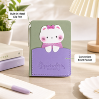 Carnet de notes mignon A7, mini carnet de dessins animés Kawaii, vente en gros