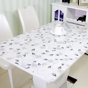 Eco-friendly di Alta Qualità Rigido di Plastica Trasparente IN PVC Impermeabile Tovaglia In Tessuto, Rettangolo Table Covers Tovaglia