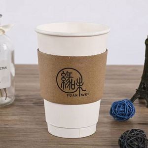 ปลอกกระดาษลูกฟูกสำหรับใส่แก้วกาแฟหรือชานมแบบขายส่ง - Product Image 1
