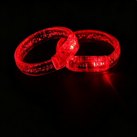 Bracelets lumineux LED en acrylique, bracelets phosphorescents, impression sérigraphique pour concert, fête, course nocturne, club, événement nocturne