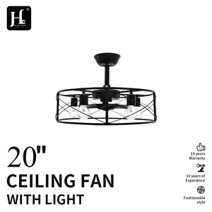 20-inch European-style living room decorative <b>remote</b>-<b>controlled</b> silent dimmable DC modern LED <b>ceiling</b> fan - Product Image 2