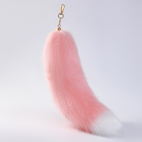 Porte-clés queue de renard Therian JOYFFO, couleurs durables et réalistes, fourrure douce pour cosplay et foires médiévales