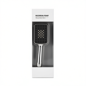 Single Hand Spray Soap Dispenser Silver Metal Household Cleaning Tool - Product Image 1