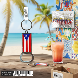Porte-clés décapsuleur de bouteilles de bière 4,2 pouces Porto Rico, 300 pièces, 25DZ/CS, Premium avec design unique, Modèle 83941 - Product Image 3