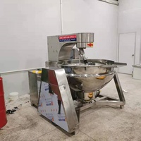 Machine de cuisson entièrement automatique avec agitateur et cuve à double enveloppe pour rôtir et braiser le poulet, destinée aux cantines universitaires et pour la préparation de sauces pour hot pot épicé
