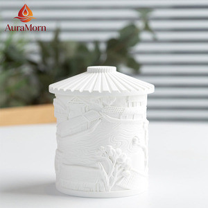 Vela Aromática de Lujo con Diseño de Paisaje Fluvial de la Dinastía Song, Regalo de Cultura China, para Decoración del Hogar, Bodas y Navidad - Product Image 6