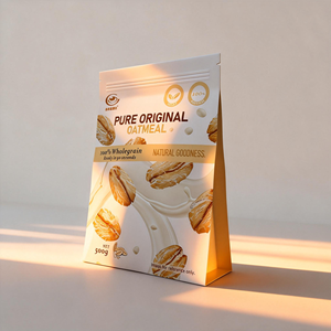 Flocons d'avoine instantanés originaux riches en fibres, céréales complètes pour enfants, bébés, adultes, famille, petit-déjeuner sain - Product Image 1