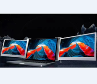 Écran Oled 15.6 pouces, Triple support, moniteur Portable mince pour ordinateur portable, double écran triple