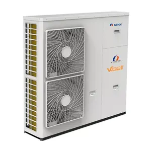 Gree Pompa Panas Sumber Udara Unit Air Panas Peralatan Rumah Monobloc Versati III Super DC Inverter Penyimpanan Stainless Steel Kamar Mandi